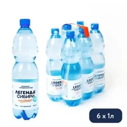 Изображение товара - вода Легенда Сибири 1л. пэт. упак. 6шт